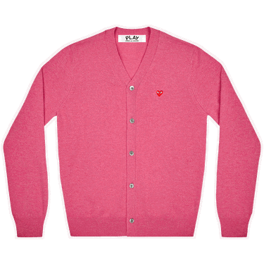 Sveter Comme des Garçons PLAY Small Heart Cardigan Ružová | AZ N080 051 4, 0