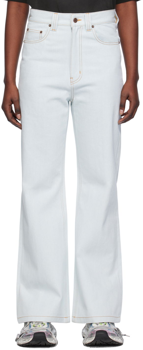 Džínsy We11done Straight Leg Jeans Modrá | WD-DP0-24-336-W-IC, 0
