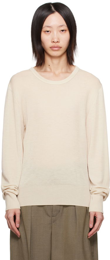 Sveter LEMAIRE Lemaire Crewneck Sweater Béžová | TO1100 LK1011, 0