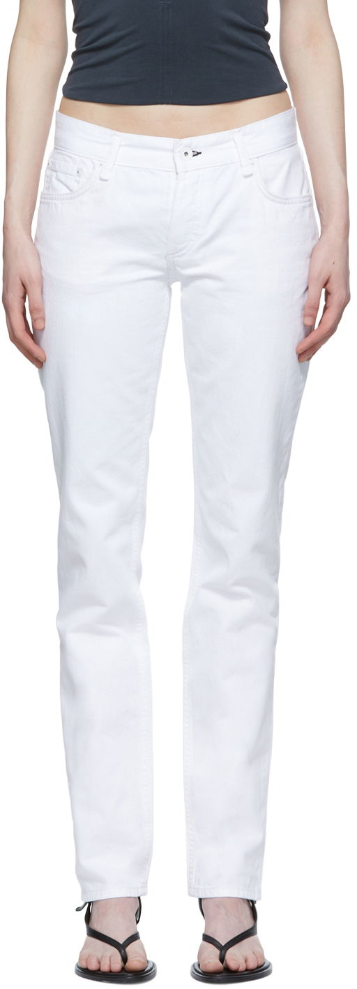Džínsy rag & bone Piper Straight-Leg Jeans Biela | WDD22P2904SPBW, 0