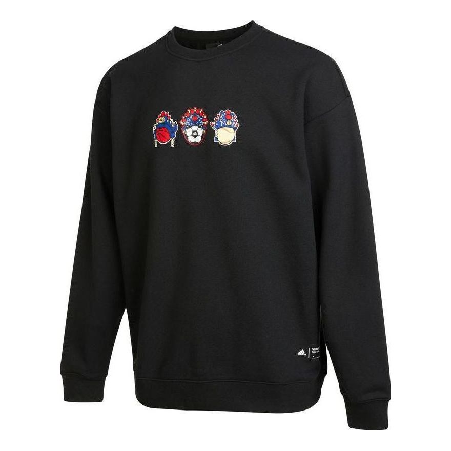 Sveter adidas Originals Graphic Crewneck Sweater Čierna | IB2777, 0