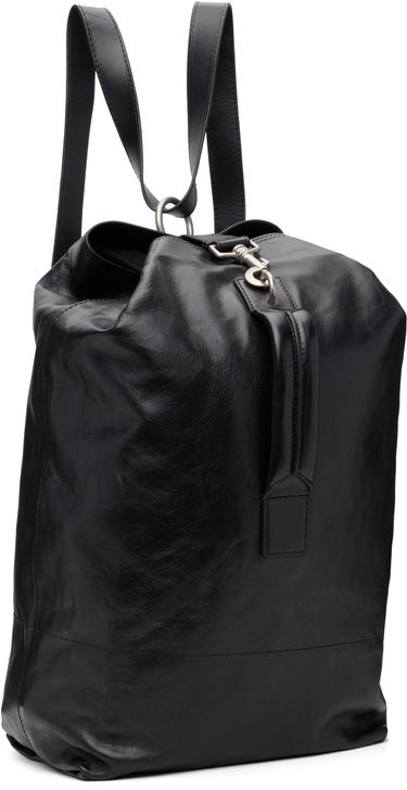 Batoh Dries Van Noten Dries Van Noten Adjustable Leather Backpack Čierna | 252-021518-195, 1