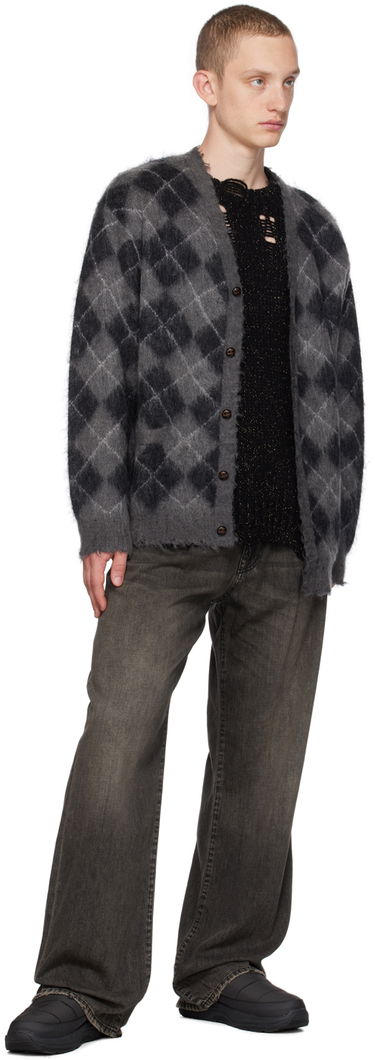 Sveter R13 R13 Distressed Knit Sweater Čierna | R13WY184-Y103B, 3