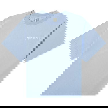 Tričko Sporty & Rich Italic Logo Cropped T-Shirt Modrá | TS886PW, 0