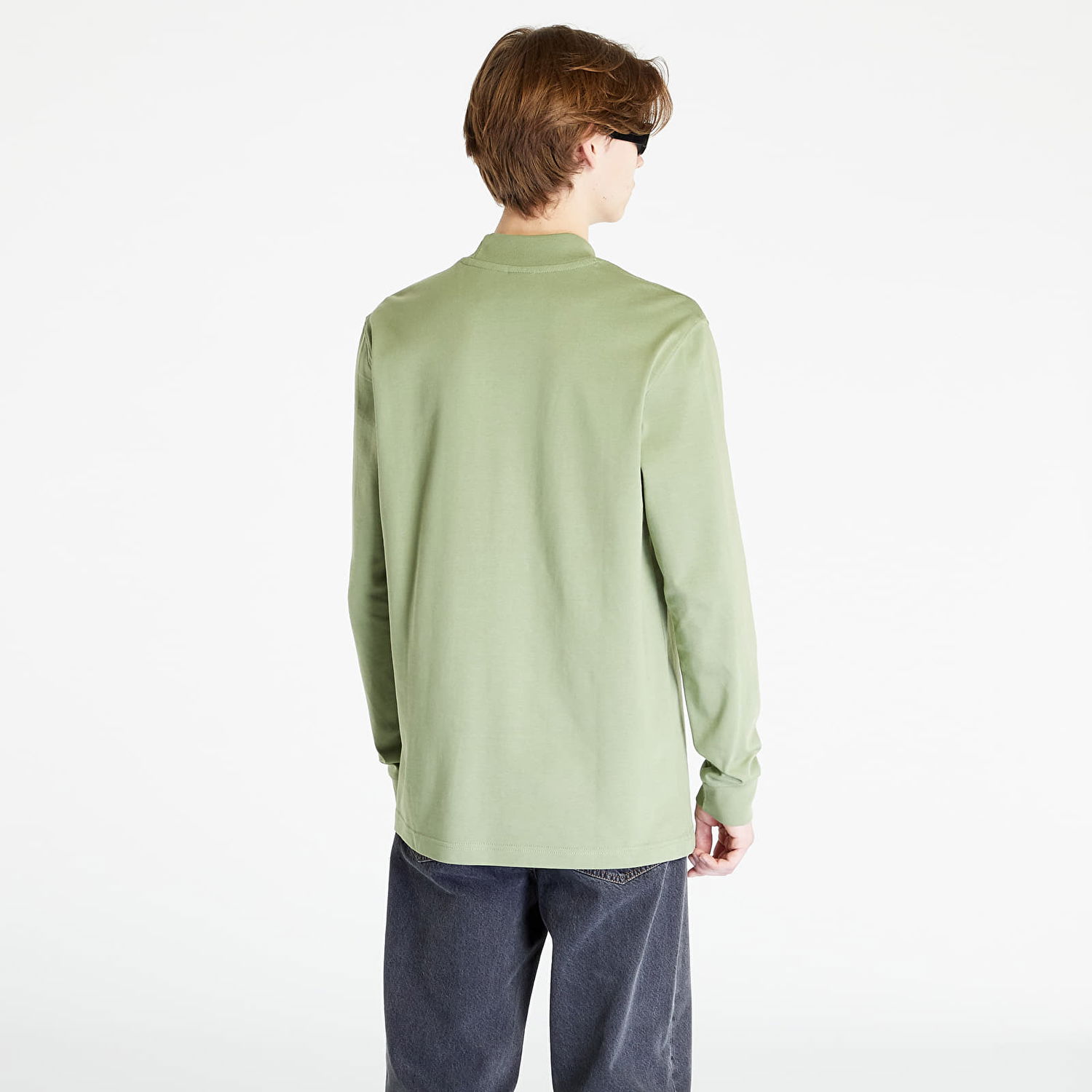 Tričko Nike Life Long Sleeve Mock Neck Shirt Zelené | DX5868-386, 1