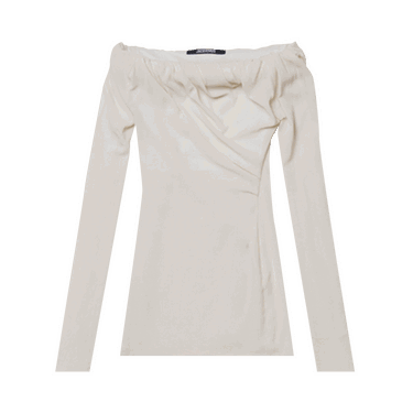 Šaty Jacquemus La Robe Biasi Mini Dress Béžová | 223DR029 1086 110, 0