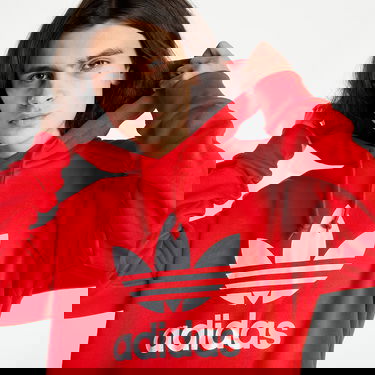 Mikina adidas Originals Trefoil Hoodie Červená | HE9500, 1