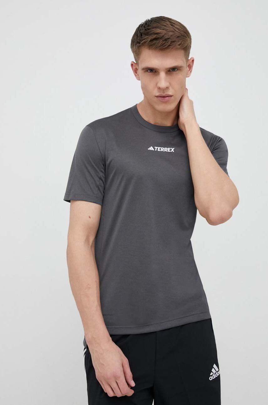 Tričko adidas Performance Terrex Multi T-Shirt Šedá | HM4048, 0