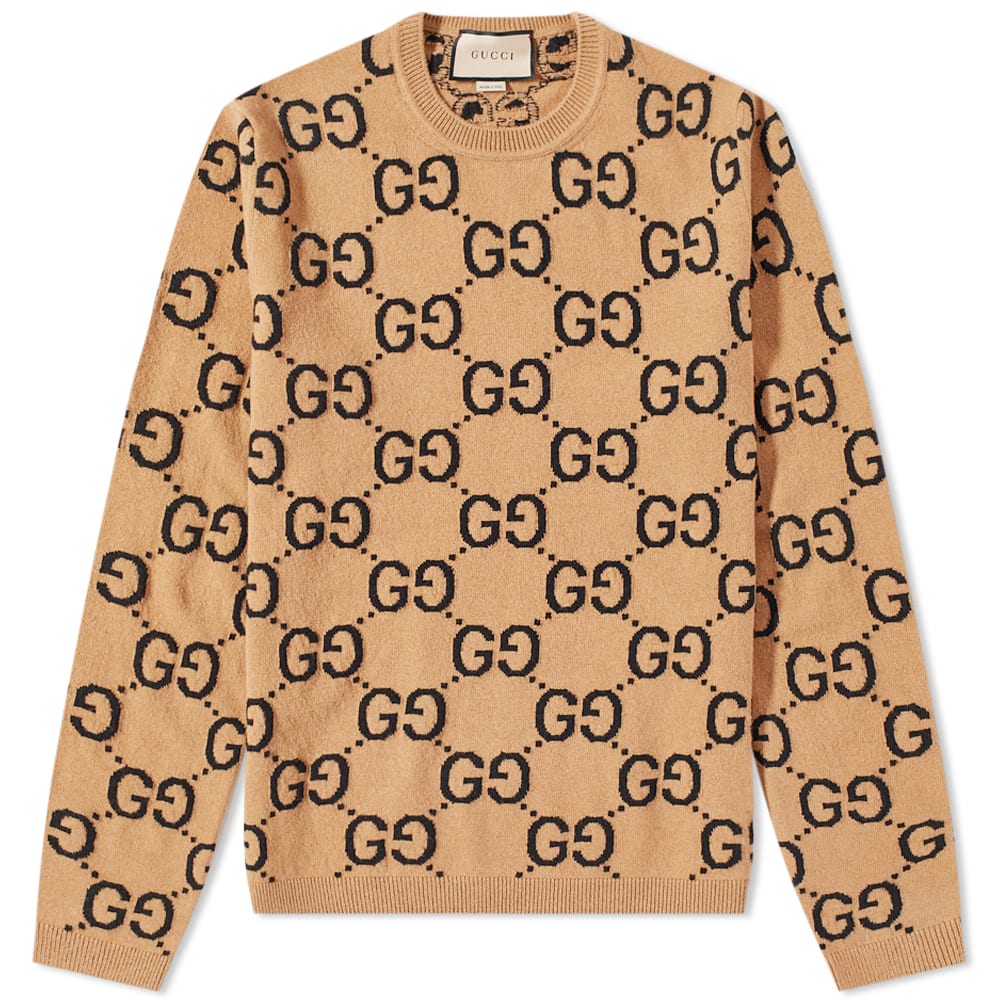 Sveter Gucci Jumbo GG Crew Neck Knit Rôznofarebný | 692900-XKCC5-2075, 0