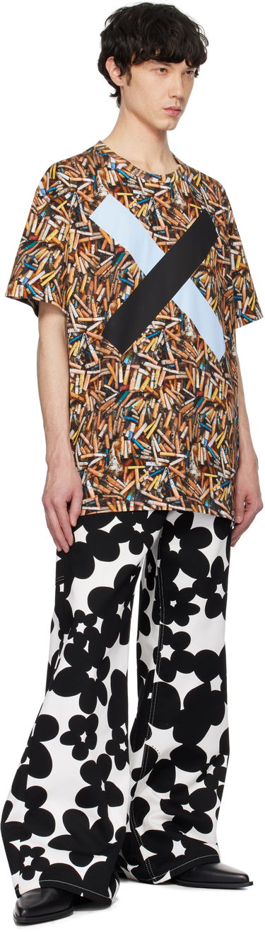 Tričko Vivienne Westwood Vivienne Westwood Oversized Cigarette Butt Print T-Shirt Hnedá | 3G010018-J006E-AAA-, 3