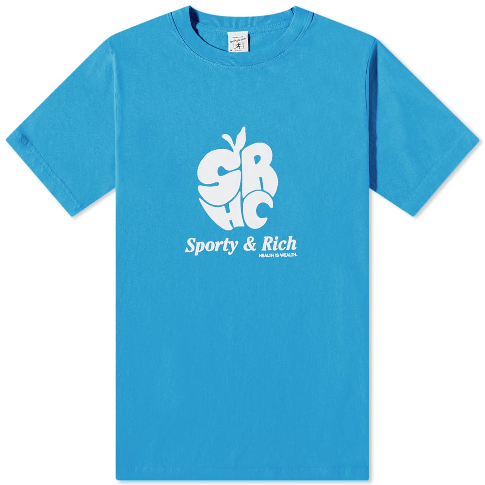 Tričko Sporty & Rich Apple Tee Modrá | TS482OC, 0