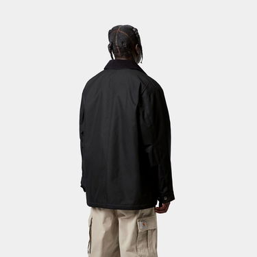 Kabáty Carhartt WIP Adair Coat with Corduroy Collar and Toggle Fasteners Čierna | I035969_6, 1