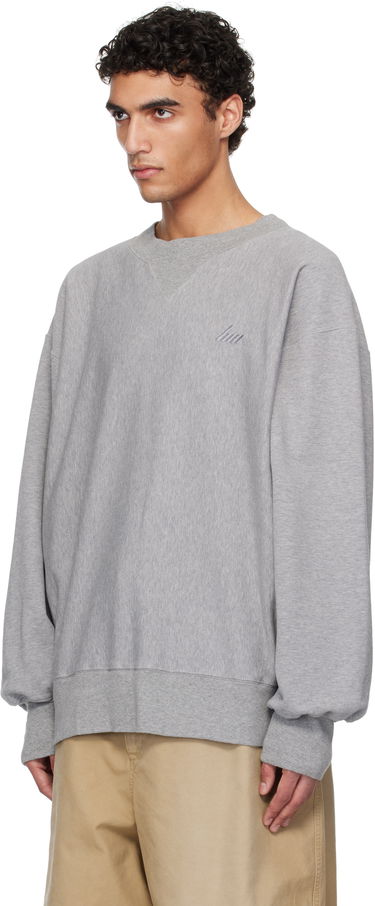 Mikina HED MAYNER Hed Mayner Embroidered Sweatshirt Šedá | HMMA72012R-HA183, 3