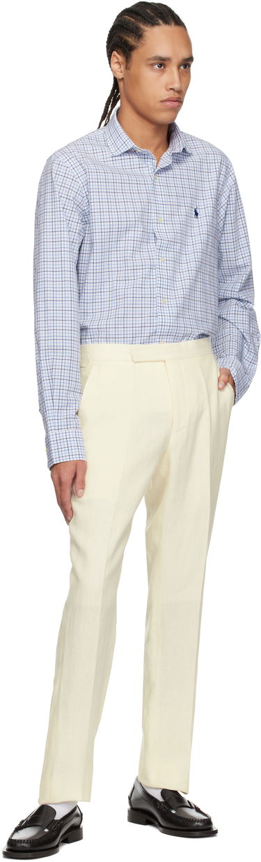 Košeľa Polo by Ralph Lauren Ralph Lauren Classic Fit Tattersall Stretch Shirt Modrá | 710966423001, 4