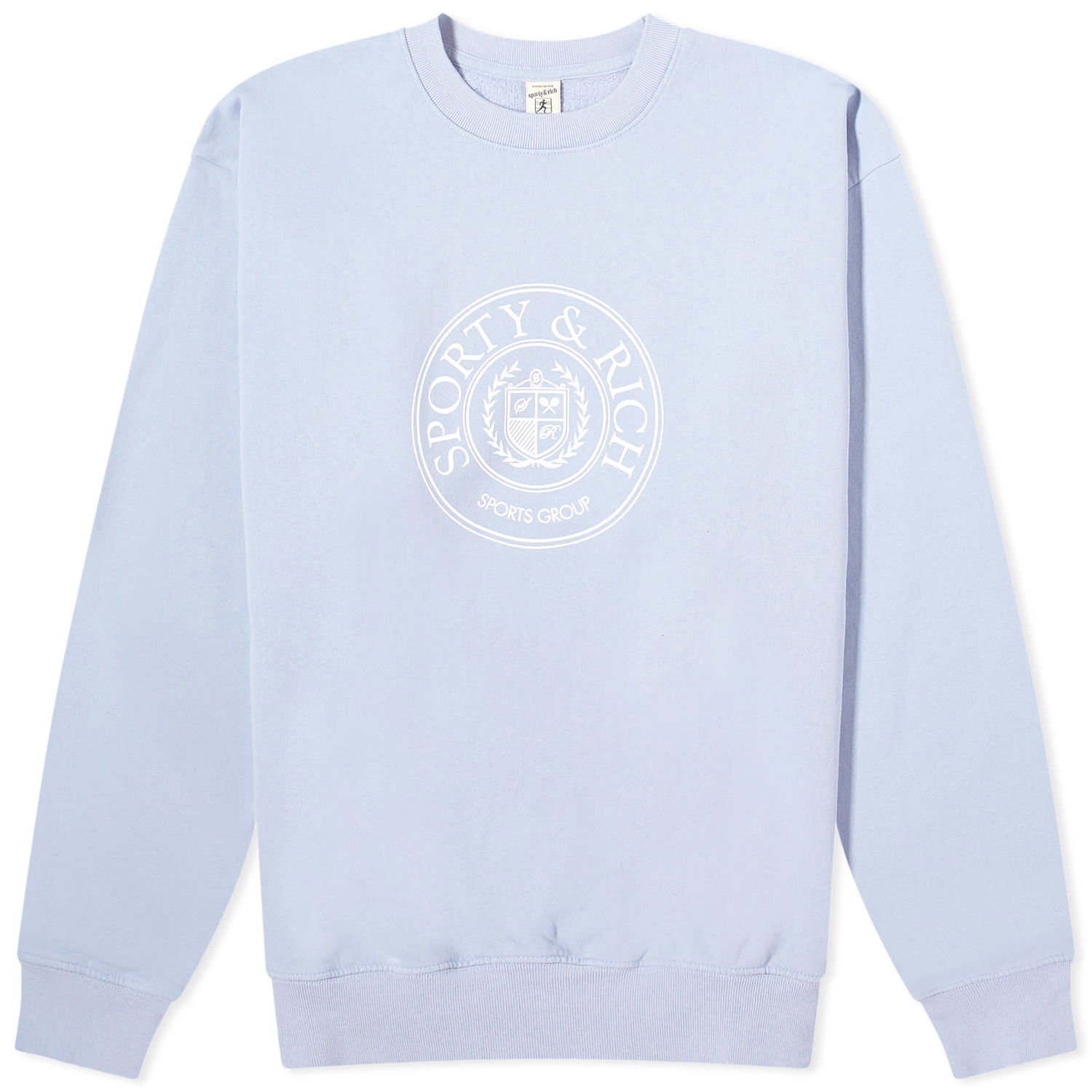 Sveter Sporty & Rich Conneticut Crest Crew Sweat Fialová | CRAW2341PW, 0