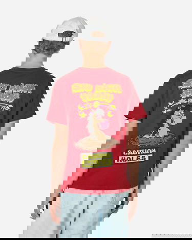 Tričko Sky High Farm Flatbush Printed T-Shirt Červená | SHF03T002 1, 2