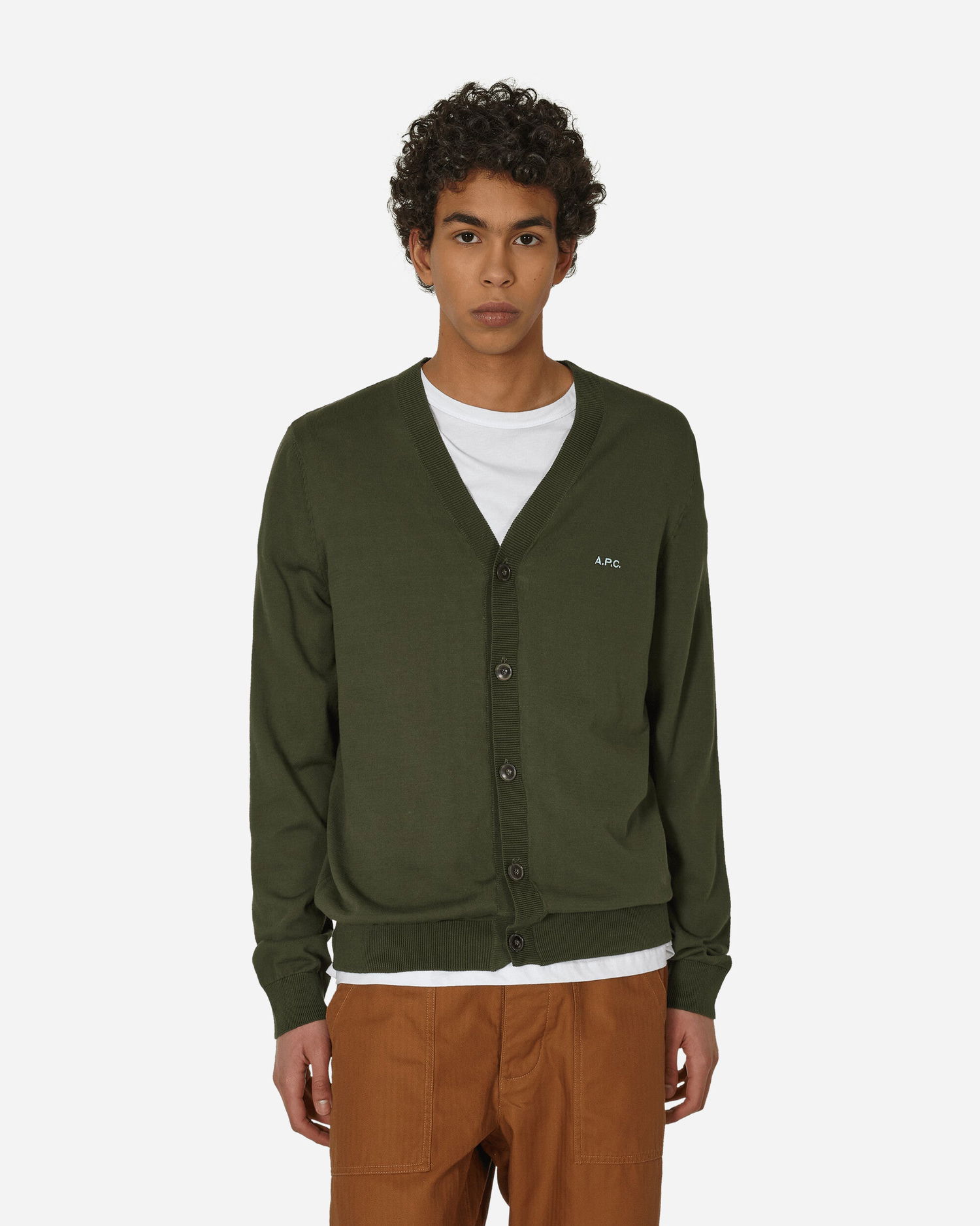Sveter A.P.C. Curtis Cardigan Zelené | COEZJ-H22256 JAC, 1