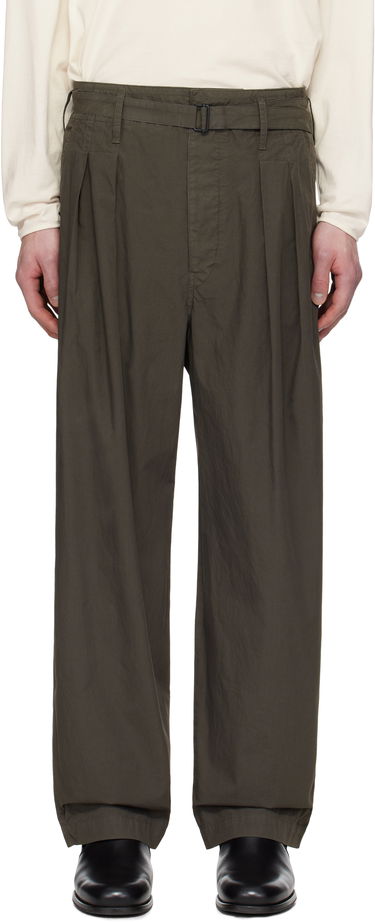 Cargo nohavice LEMAIRE Lemaire Belted Pleated Trousers Zelené | PA1173 LF1356, 0