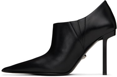Tenisky a topánky Versace Black Leather Pointed Toe Ankle Boots Čierna | 1017822_DVT2P, 2