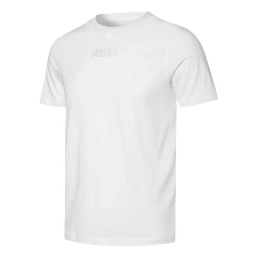 Tričko Puma Modern Basics Embroidered Logo T-Shirt Biela | 847669-02