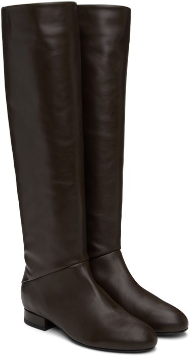 Tenisky a topánky BY FAR Felix Nappa Leather Boots Hnedá | MWFBO064CL013BR023PL, 3