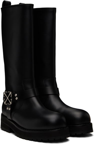 Oblečenie Off-White Off-White Off Track Leather Boots Čierna | OWIE045C99LEA0011072, 3