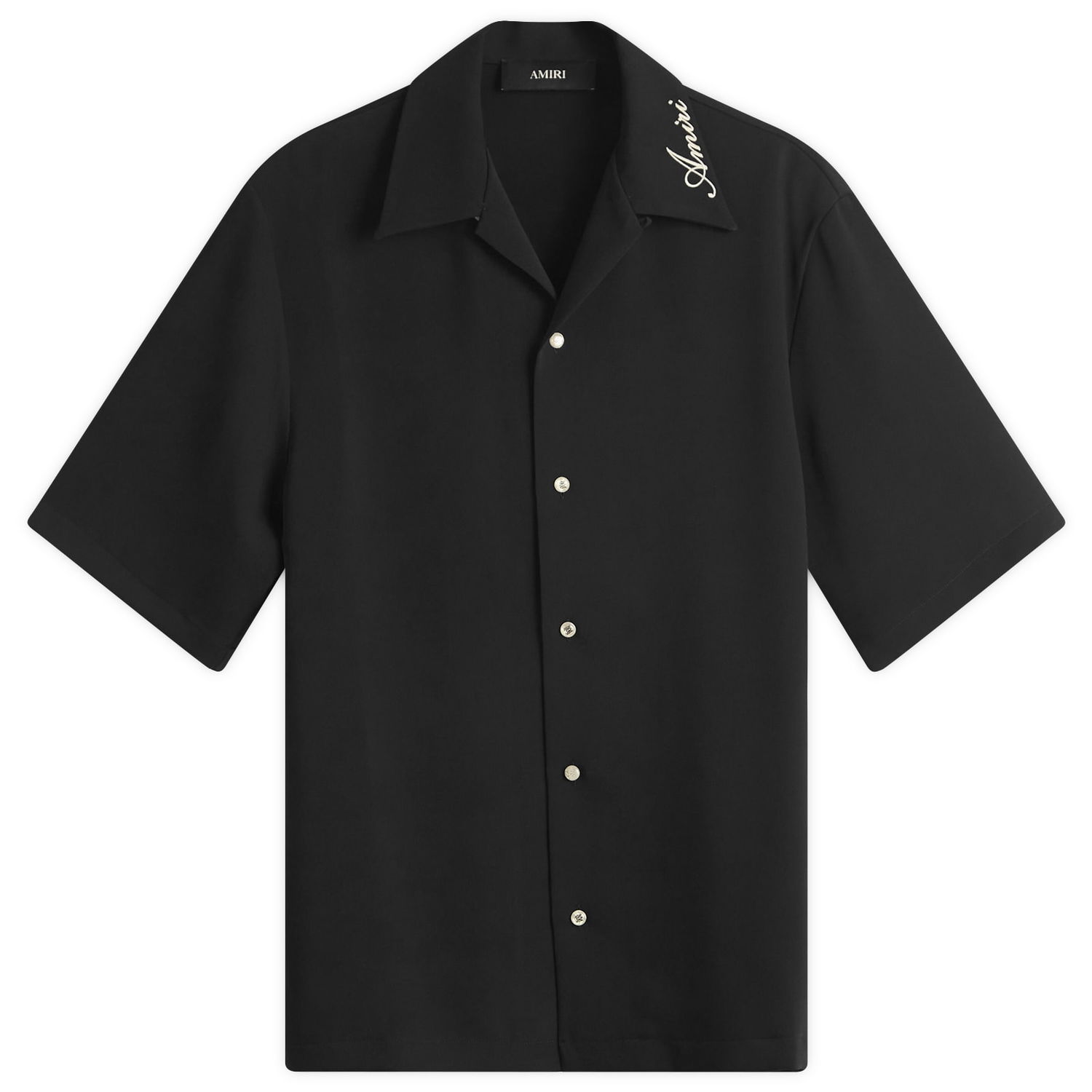 Košeľa AMIRI Amiri Camp Shirt, Size Medium Čierna | AMSTCA1127-Black, 0
