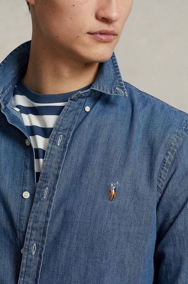 Košeľa Polo by Ralph Lauren Denim Shirt Modrá | 710548539001, 4