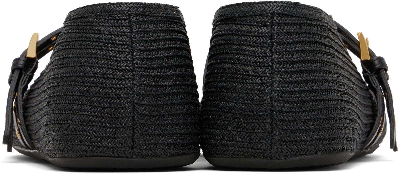 ALAÏA Paper Straw Ballerina Flats