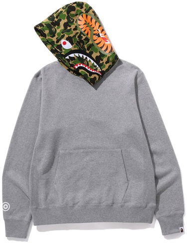 Mikina BAPE Bape ABC Camo Shark Pullover Hoodie Šedá | 0ZXSWM114006L-GRY, 1