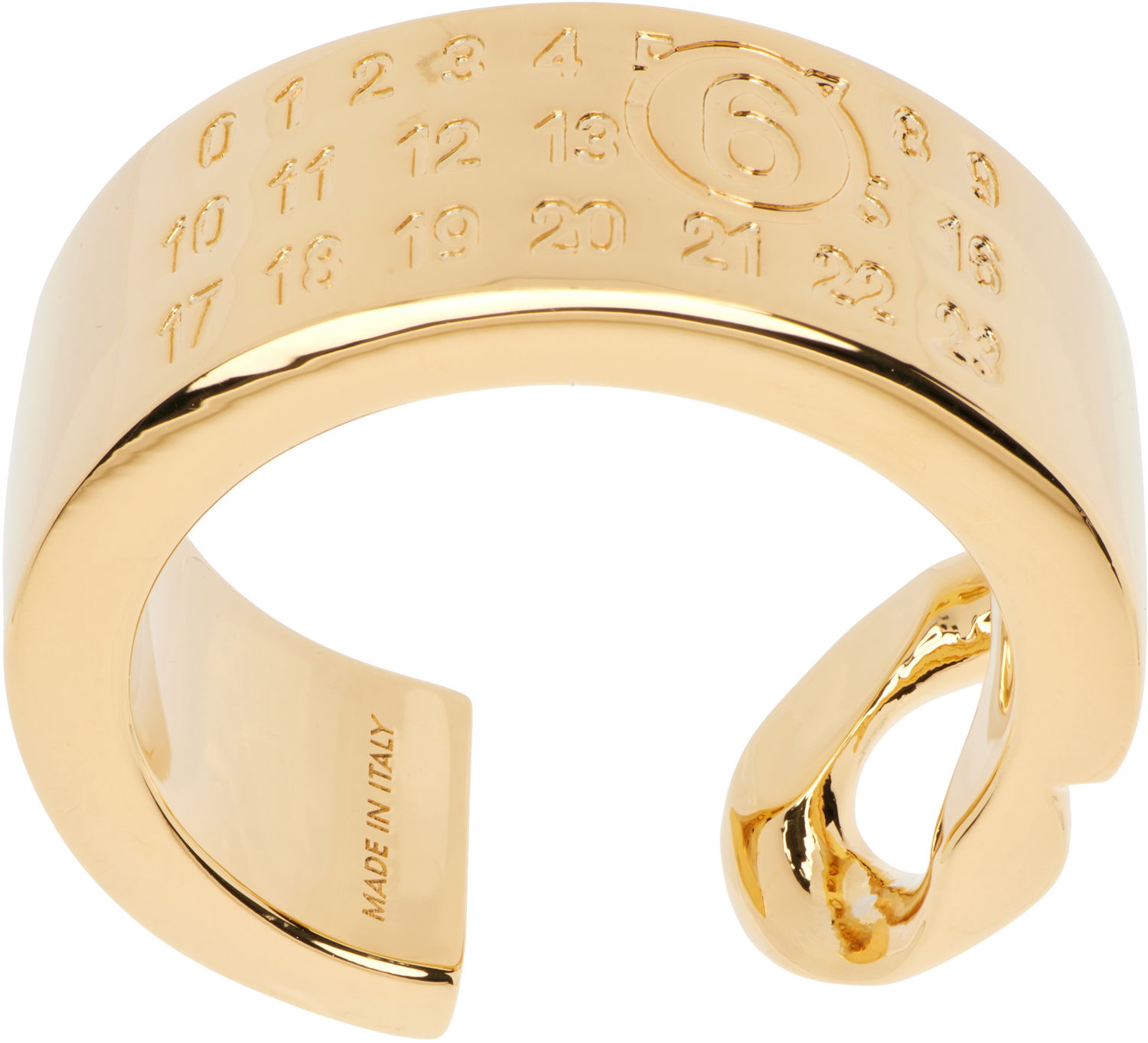 Prsteň Maison Margiela Minimal Numeric Cuff Ring Metalická | SM6UQ0103 P8371, 1