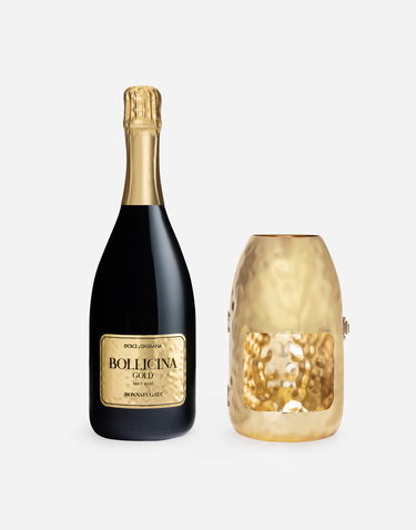 Home decor Dolce & Gabbana Dolce & Gabbana Bollicina Gold Brut Rosé Sparkling Wine Set with Bottle Cover Metalická | PW0503RES75A0327, 2