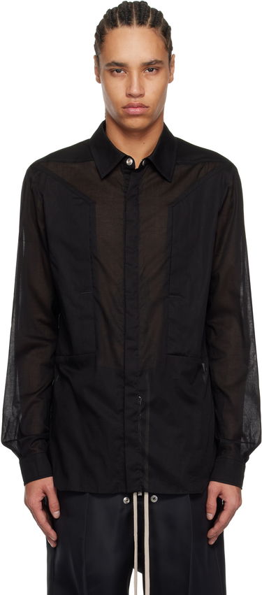Košeľa Rick Owens Rick Owens Hollywood Fogpocket Shirt Čierna | RU01E5237 CV, 0
