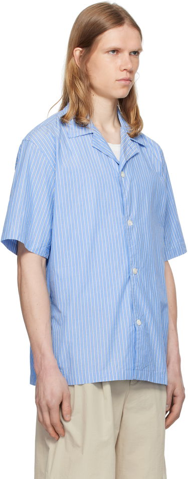 Košeľa NORSE PROJECTS Norse Projects Mads Poplin Stripe Short Sleeve Shirt Biela | N40-0831, 4