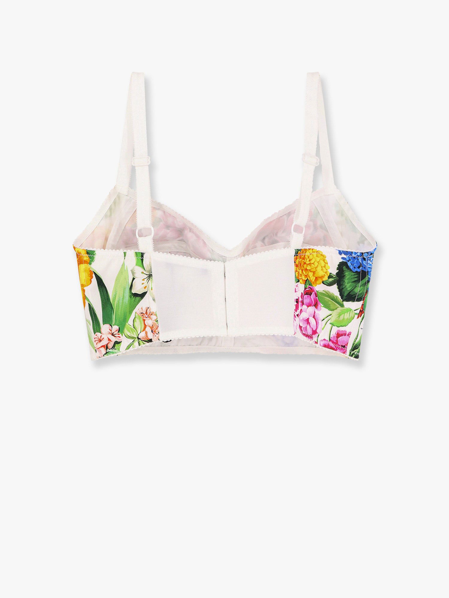 Podprsenka Dolce & Gabbana Dolce & Gabbana Floral Print Crop Top Biela | F7T18THS5S5HA5KU, 1