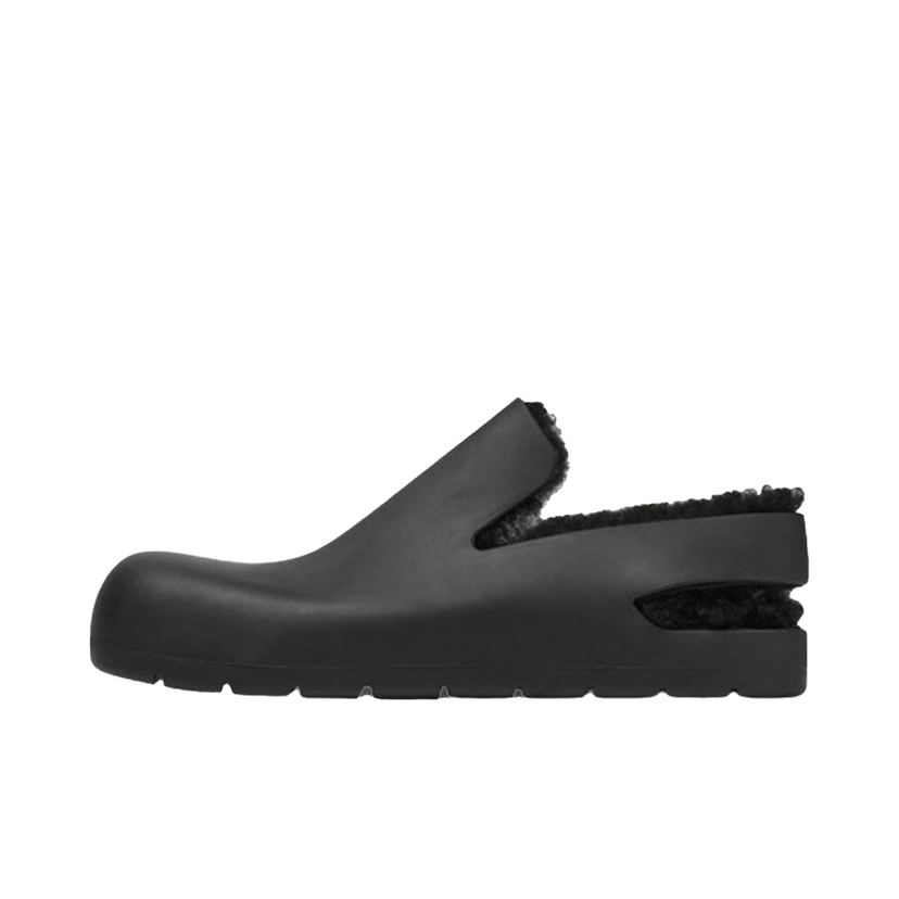 Tenisky a topánky Bottega Veneta Puddle Shearling Slingback Sandal Čierna | 676886V1BM01000