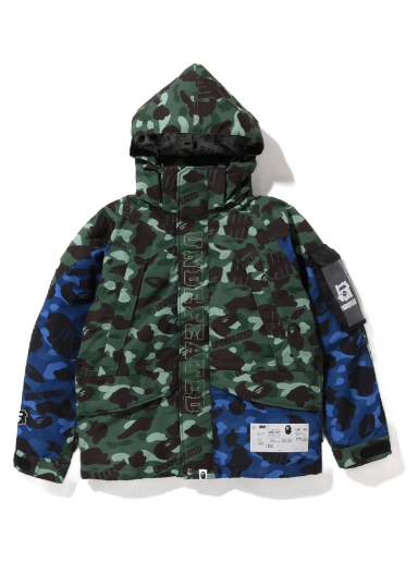 Bunda BAPE Undefeated x Color Camo Snowboard Down Jacket Zelené | 1I73-144-902