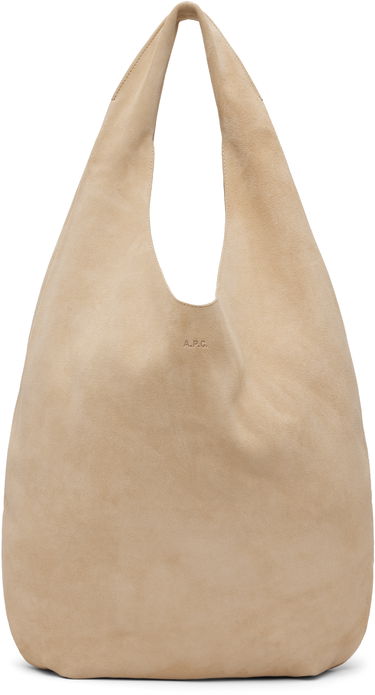 Taška cez rameno A.P.C. A.P.C. 'Le Neige' Suede Shoulder Bag Béžová | PXCCB-F67008, 0