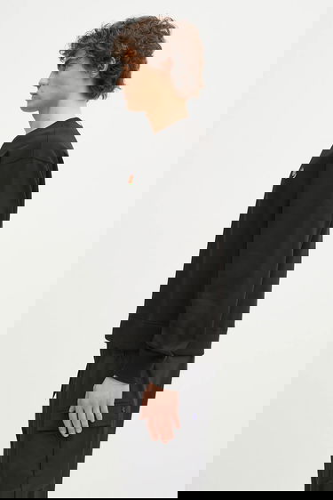 Mikina KENZO Crewneck Sweatshirt with Embroidered Flower Motif Čierna | FF55SW2654MF.99J, 1