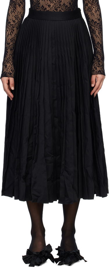 Sukňa Balenciaga Pleated Midi Skirt Čierna | 808777 TRT08, 0