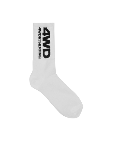 Ponožky 4 WORTH DOING Logo Socks Biela | 4WDLOGOSOCKS WHITE, 1