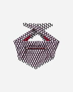 Armantrout Pearl Necklace with Pink Stripes and Red Pearls