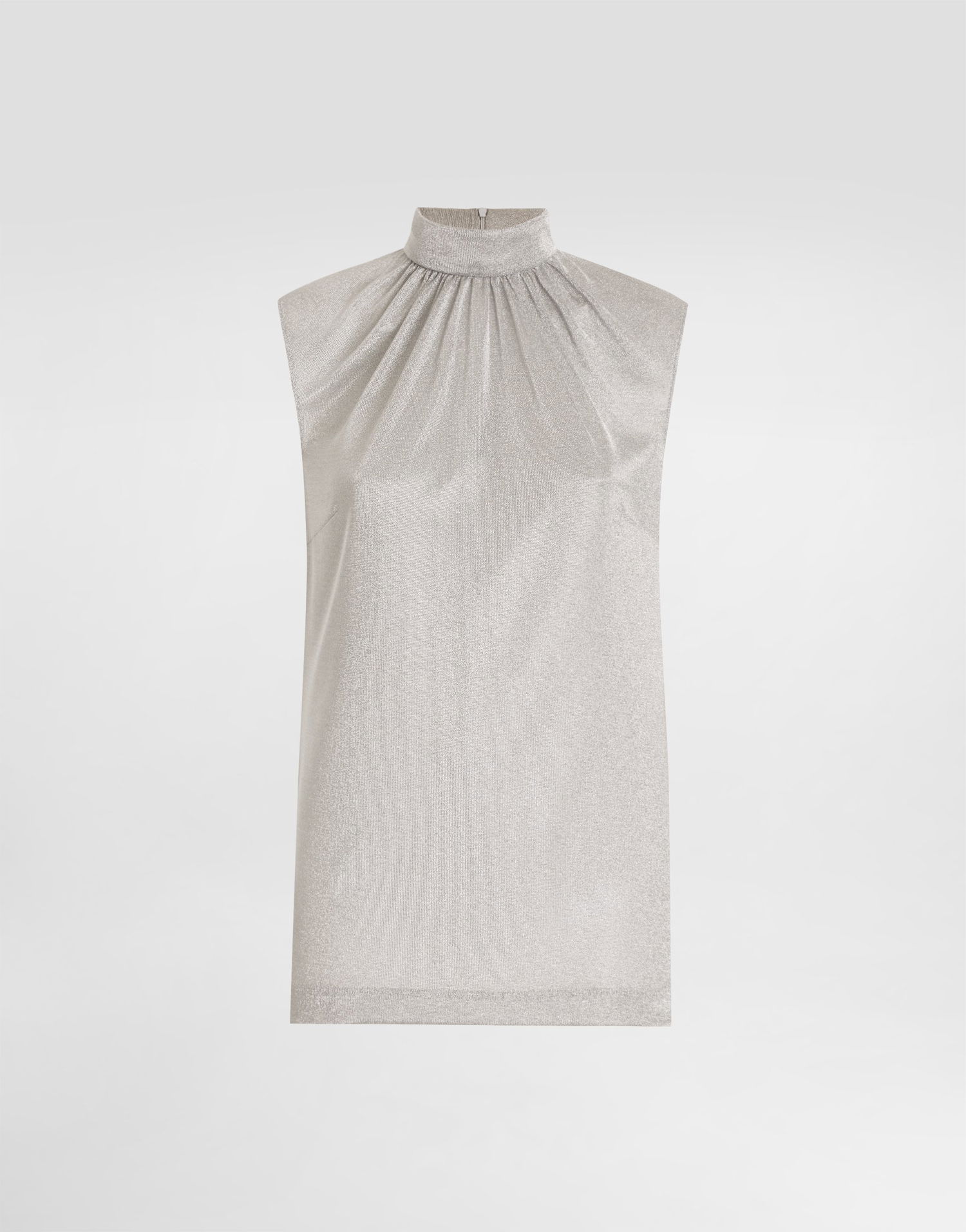 Dres Dolce & Gabbana High-Neck Lamé Jersey Top Metalická | F7BD5THU7WCS0998, 0