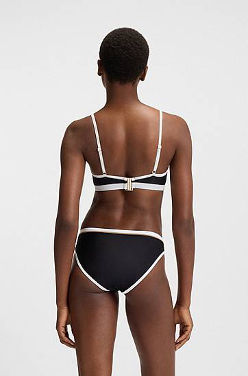 Podprsenka BOSS Signature Bikini Top Čierna | 50540498, 1