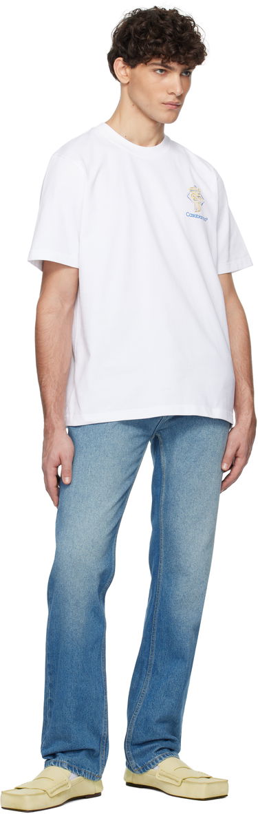 Tričko Casablanca Diamond Column Graphic T-Shirt Biela | MPS25-JTS-001-04, 3