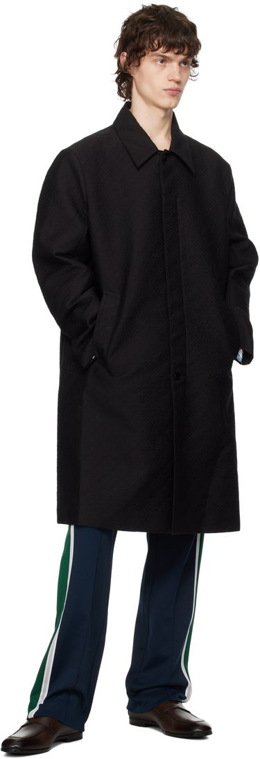 Pláštenka Casablanca Casablanca Jacquard Car Coat Čierna | MPS25-OT-163-01, 3
