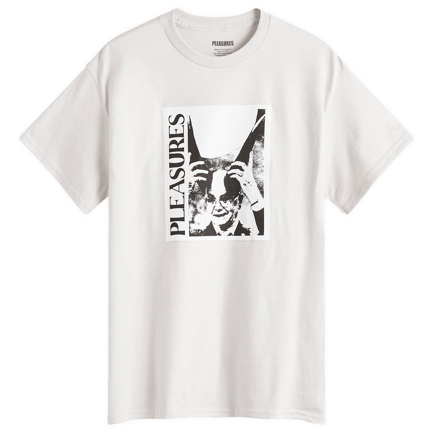 Tričko Pleasures Graphic Print Cotton T-Shirt Biela | P24W041-GREY, 0