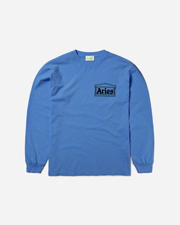 Tričko Aries Temple LS Tee Modrá | FTAR66600, 0