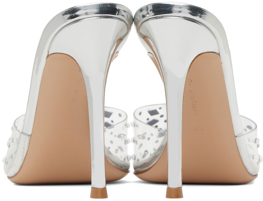 Starostlivosť o obuv Gianvito Rossi Gianvito Rossi Halley 105 Heeled Mules Metalická | G17670.15RIC.GME, 1