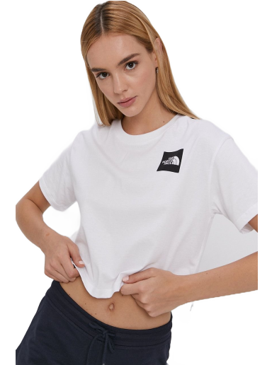 Crop Top The North Face Cropped Fine W T-Shirt Biela | NF0A4SY9FN41